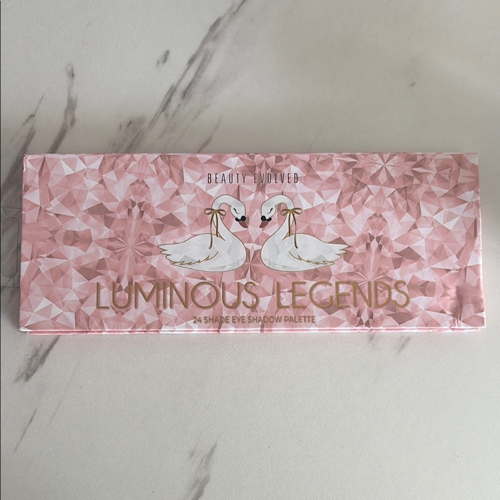 Luminous Legends Eyeshadow Palette - Pink and Gold new but mirror cracked
